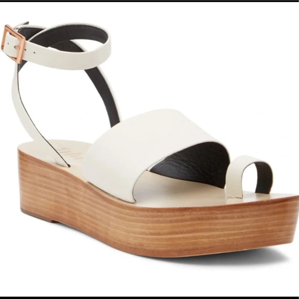 TIBI Janie Calf Leather Platform Sandals sz.38 - Picture 2 of 9